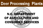 Deer Processing Plants Information on N.C. Department of Agriculture and Consumer Services