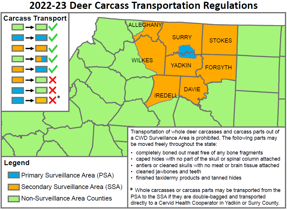 2022- 2023 Deer Carcass Transportation Regulations