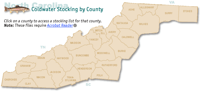 Nc Trout Stocking Schedule 2022 Coldwater Stocking By County