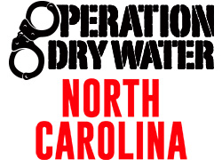 official logo with handcuff graphic containing the text Operation Dry Water North Carolina