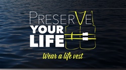 The Preserve Your Life logo with a dark blue water background